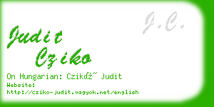 judit cziko business card